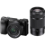 Sony A6100 + 16-50mm II + 55-210mm - zestaw, aparat, bezlusterkowiec z dwoma obiektywami SELP16502 i SEL55210, ILCE-6100